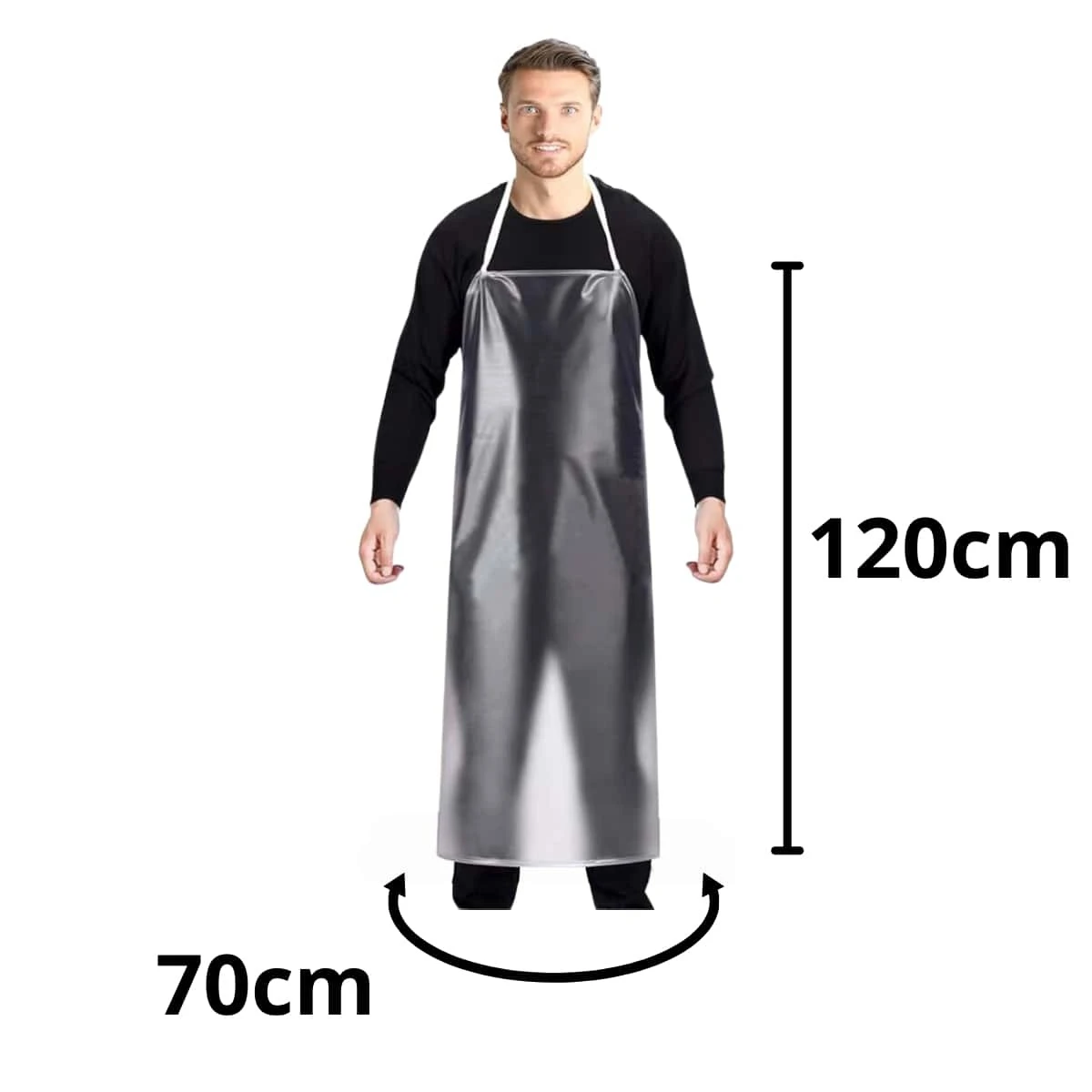 Pvc Apron Translucent Translucent Multipurpose Apron 120cm X 70cm 100% PVC Vabene | SHEIN USA