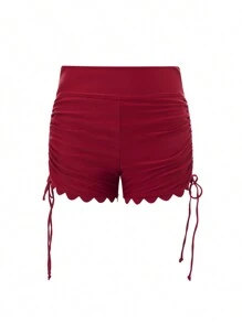 Women Bikini Bottoms - Burgundy - View 5