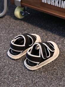 1 Pair Children's Closed Toe Sandals With PU Upper And Anti-Slip Outsole
