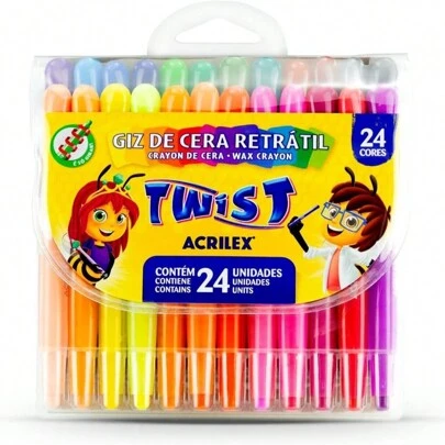  Giz de Cera Retratil Twist Acrilex
