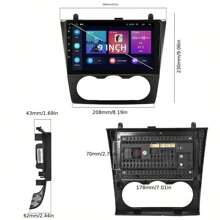 1+32G For Nissan For Altima 2008 2009 2010 2011 2012 Manual A/C Wireless Car Player Android Car Stereo Radio With Android Auto MirrorLink HiFi Audio, 9" Touchscreen Wireless Car Radio With GPS WiFi Backup Camera
