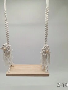 1 件木制工艺挂饰，欧式房间装饰架，摄影工作室拍摄用的秋千道具 - 彩色 - 查看 4