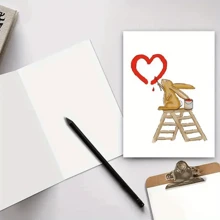 1 张有趣且富有创意的卡片，适合他或她，情人节和周年纪念卡，适合朋友、家人和爱人，适合生日和特殊场合