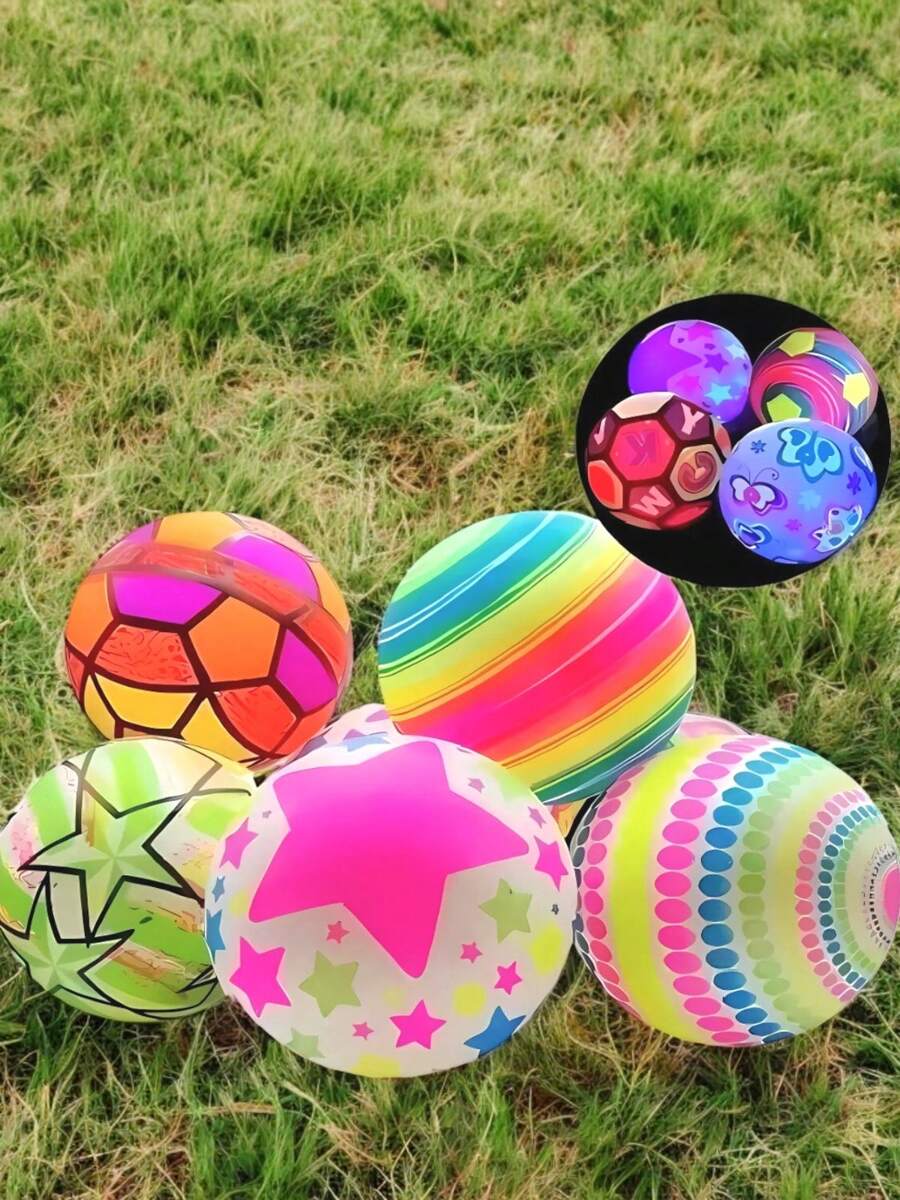 Pelotas De Luz Led Para Fiestas, Regalos, Recuerdos, Escuela Neón Luminosas, Pelota Con Luz Led De 22cm, Juguete Para Niños Verano, Piscina De Noche, Diversión, Vacaciones, Familia, Amigos - Multicolor - Ver 1