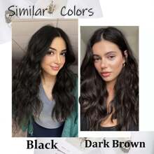 Halo Hair Extensions 16 Inch With Adjustable Size Removable Clips Invisible Secret Synthetic Curly Hairpiece For Women - Dark Brown - View 4