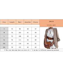 Women Suit Jacket, Solid Color Lapel Long Sleeves Open-Front Loose Formal Coat For Ladies, 8 Colors - Khaki - View 9