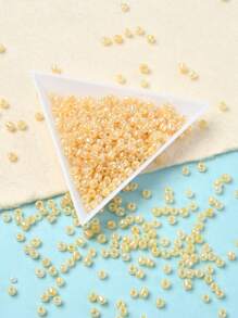 Approx. 1100pcs 3mm Round Glass Frosted Pearl Beads, For DIY Jewelry Making And Decoration