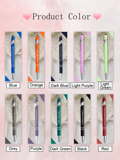 1-120 pièces Stylos de mariage personnalisés avec nom, stylos gel, stylos d'infirmière amusants, stylos d'enseignant, stylos à bille à écriture fluide, stylos de graveur d'entreprise, cadeaux d'anniversaire, fête des enseignants, bureau, cadeau de remise des diplômes, cadeau personnalisé, rentrée scolaire, faveurs de mariage en vrac