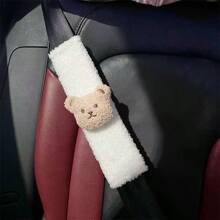 2pcs Baby Stroller/Pram Shoulder Pad Plush Protective Cover - Plush Khaki Bear - View 10
