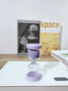 1 个塑料防摔沙漏，马卡龙色可爱沙漏，3 分钟/5 分钟/15 分钟/30 分钟，游戏计时器，学生学习计时器，厨房计时器，儿童节日礼物 - 彩色 - 查看 22