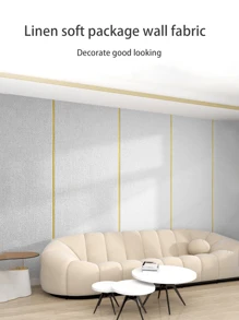3 Pieces Thickened Fabric Diatom Mud Texture Wallpaper, Cabinet, Table, Chair, Room Background Decoration Home Decor Self-Adhesive Wallpaper, Decoration Sticker Peelable Wall Panel, Wallpaper, Wallpaper, Spring Decoration Make Your Home Fresh, Rama Decorative Sticker