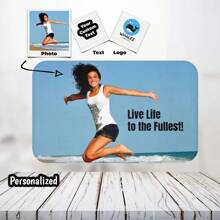 1pc Customized Bathroom Mat, Custom Photo Bathroom Mat, Bathroom Decor, Custom Doormat, Photo Bathroom Mat