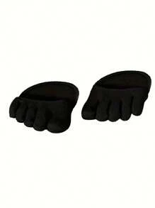 1/2pairs Women's Anti-Blister Half-Palm Five-Toe Socks, Half-Size Pads For Breathable High Heels, Invisible Forefoot Socks Split-Toe High Heels Socks, Non-Slip, Sweat-Absorbent, Breathable And Ventilated, Including Soft Pads For High Heels, Ergonomic Design For Ultimate Comfort