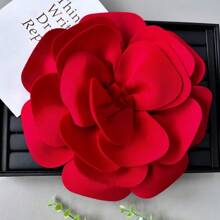 1 pieza Nueva decoración de broche floral 3D de gran tamaño extraíble para vestido, decoración de ropa, accesorios para vestido de boda