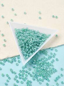 Approx. 1100pcs 3mm Round Glass Frosted Pearl Beads, For DIY Jewelry Making And Decoration