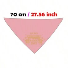 Valentine's Day Dog Bandana, Heart Pattern Party Scarf, Pet Bib, Different Patterns Available, Multiple Colors, Customizable With Personal Info Such As Name
