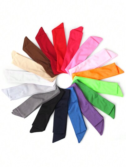 1 قطعة شريط رأس قابل للتعديل بلون أحادي مرن، اكسسوار شعر رياضي قابل للتنفس للركض والتمرين، عصابة رأس توربان، شريط رأس امتصاص العرق، شريط شعر للنساء للاستخدام في العطلات والملابس الأنيقة