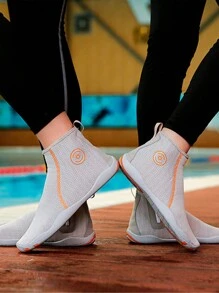 Versatile Indoor Sports Shoes, Breathable Quick-Dry Barefoot Shoes, Unisex High-Top Fitness & Cross-Training Shoes, Side Zipper Quick-Dry Beach/Swimming/Water Hiking Shoes - Grey - View 7