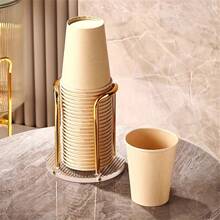1pc Elegant Acrylic Disposable Cup Holder - Ideal For Home, Cafe, Office & Hotel Use