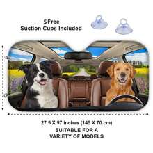Aangepaste foto Veel plezier samen - Hond & kat Gepersonaliseerde aangepaste auto voorruit zonnescherm, auto raambeschermer - Cadeau voor huisdiereigenaren, huisdierliefhebbers