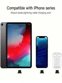 10 piezas Tapa protectora antipolvo de silicona tipo C para puerto de carga USB del teléfono