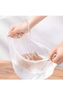 100 Pieces Pack SEALED PLASTIC FOOD WRAP Keep Fresh Lid, Kitchen Bowl Lid, Disposable PE Wrap - 1PCS - View 9
