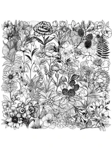49 piezas de paquetes de pegatinas de plantas en blanco y negro, pegatinas decorativas impermeables y transparentes de PET de material floral de contabilidad manual, para decorar cuadernos, maletas, computadoras, fundas de teléfono, botellas de agua, diarios, patinetas