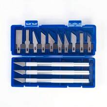 13pcs Precision Craft Knife Set - Aluminum Alloy, Ideal For Paper Cutting & DIY Projects, Manual Engraving Pen Tool - Multicolor - View 7