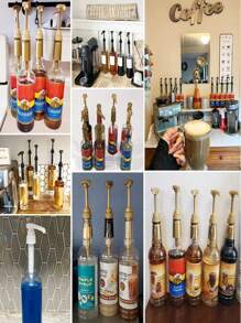 A Multicolor Premium Syrup Pump Compatible With Torani 750ml Bottle That Presses Syrup - No Spills, No Clogging Syrup Pump Dispenser For Vanilla, Snow Cones, Coffee Flavoring And More, A Great Helper For Your Home,All Saints' Day Christmas Gift - Multicolor - View 10