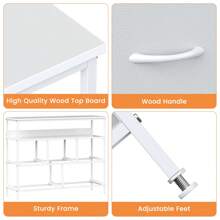 Dresser With 5 Drawers TV Stand, Chest Of Drawers Bedroom, Console Table With Open Shelve For TV, Storage Drawer Unit With Metal Frame And Wooden MDF Top For Bedroom Living Room