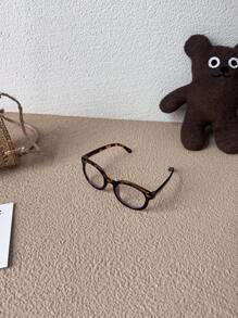 1 Pair Super Light Children/Kids Eyeglasses, Comfortable Wear, Fashionable For Photography, Party, Travel, Personalized, Fashionable, Studded, Oval Frame