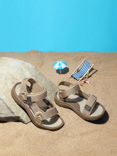 Sandalias deportivas de verano para niños, ligeras, transpirables y cómodas con doble correa de fácil puesta y quita, adecuadas para uso diario, versátiles y de moda para la playa y vacaciones