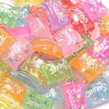 10Pcs Sweet Candy Resin Charms, 23x16mm Transparent Pendants For DIY Jewelry Making - Perfect For Necklaces, Bracelets & Earrings - Sweet Candy Pendant - View 11