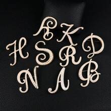 26pcs Pearl Letter Brooch Pins, Vintage Clothing Decorative Accessories, Anti-Slip Fastener Accessory