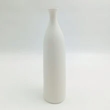 Jarrón alto de cerámica en blanco y negro minimalista, jarrón para flores de alta calidad para escritorio, decoración para el hogar y la oficina - Multicolor - Ver 8
