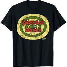 Daria Sick Sad World Drippy Text Eye Logo T-Shirt Short Sleeve Top Summer Tops Men's Women's T-Shirt Cotton Casual Printed Tee Funny Sportswear Breathability And Moisture Absorption Suitable For Party Home Daily Leisure Sports And Fitness - 黑色 - 查看 1