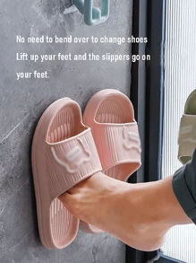 1/2件浴室拖鞋架免打孔壁挂式室内通用浴室沥水架拖鞋架浴室鞋架壁挂式免打孔浴室沥水架悬挂式简易趾鞋架悬挂式 - 彩色 - 查看 4