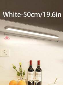 1 pieza Luz nocturna inalámbrica con sensor de movimiento, luz blanca/cálida, adecuada para gabinete, escaleras, cocina, dormitorio; luz nocturna magnética recargable, ideal para pasillos, armarios, decoración del hogar