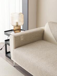 1pc Bohemian Style Sofa Cover - High Quality Polyester, Anti-Slip, Anti-Fouling, Pet Friendly, Suitable For Office, Bedroom, Living Room, Armchair To 3 Seater Sofa, All-Season, Machine Washable.