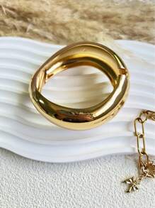 1Pc Cuff Bracelets,Gold Bangles,Wide Bangles, Chunky Bracelet, Bracelet Set, Wide Bracelet, Bracelet For Women,Gift For Her