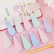 6pcs Macaron Color Correction Tape, Student Smear Correction Error Correction Tape For Instant Correction, Cute Correction Belt Mini Candy Color Student Correction Tape, Easy To Carry, Gifts For Beginning And Graduation Back To School