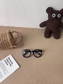 1 Pair Super Light Children/Kids Eyeglasses, Comfortable Wear, Fashionable For Photography, Party, Travel, Personalized, Fashionable, Studded, Oval Frame