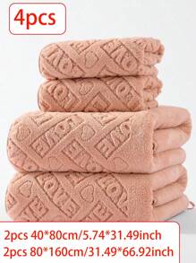 Bộ đồ dùng phòng tắm bằng vải nỉ san hô mềm mại, thấm hút nhanh, khăn lau tóc/khăn tay họa tiết hoa hồng hoặc bướm lãng mạn (nhẹ), đồ trang trí phòng tắm, đồ trang trí nhà cửa, phụ kiện phòng tắm, đồ trang trí nhà cửa mùa thu, đồ dùng phòng tắm - 1 khăn tắm hoặc 1 khăn tắm, món quà tuyệt vời nhất cho người yêu - chữ màu cam - Xem 15