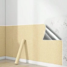 1pc Thick Self-Adhesive Linen Yellow Wallpaper, Mold Resistant Contact Paper, Removable And Reusable, Waterproof For Living Room, Kitchen, Bedroom, Dorm, Furniture Renewal, Autumn Aesthetics, Multiple Lengths Available, Make Your Home Cozy Gifts Birthday Graduation Room Decor Home Decor Wall Decor Bathroom Decor Bedroom Decor Room Decoration Stuff Living Room Decor House Decor Home Decor Living Room Wall Paper Stickers Wall Stickers Wall Sticker