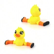 Juguete de pato articulado 3D impreso y divertido, con articulaciones flexibles, juguete antiestrés