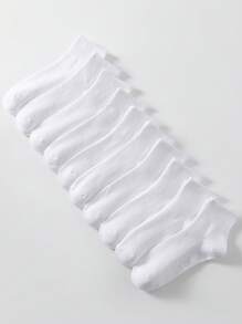 5 paia/10 paia/20 paia Calze invernali da donna spesse nere e bianche, alla moda, casual, confortevoli, traspiranti, anti-odore, adatte per sport all'aperto, corsa, fitness, calze a compressione fino al ginocchio, calze alte nere e bianche adatte per affari e vacanze rilassanti