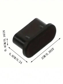 10 piezas Tapa protectora antipolvo de silicona tipo C para puerto de carga USB del teléfono