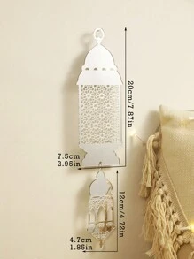 1Pc Moon Star And Moroccan Lantern Wall Decor, Lantern Shaped Wall Decoration, Bohemian Home Decor Accent, Home Decor For Party, Living Room, Bedroom Rama Decoration,Home Decor ,Room Decor,Wall Decor Gifts Birthday Graduation E-I-D
