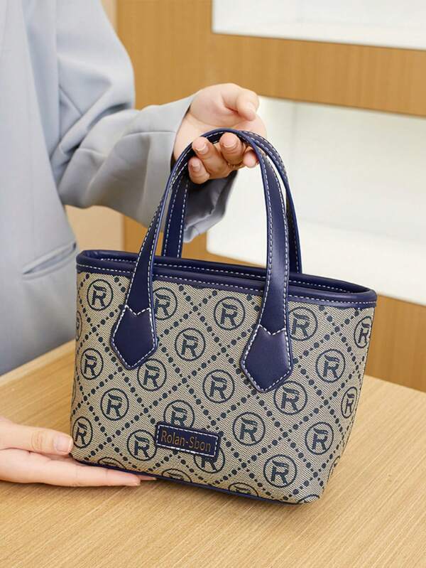2025 Neue Damen Handtasche, Hochzeits-Braut Tasche, Elegante Schultertasche für Mittelalterliche Mütter, Shopper Tasche mit Vintage Blumenmuster