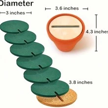 1pc Creative Cactus Coaster Set Of Six, Non-Slip And Heat-Resistant Tea Mat, Good For Home Storage And Desk Decoration, Ideal For Holiday Gifts, Multifunctional Life Ornaments, Adding Green Vitality